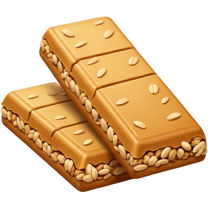 granola bar with visible oats, simple, clear emoji