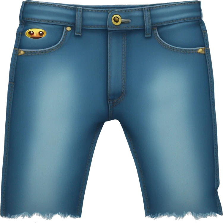 Old faded blue jeans emoji