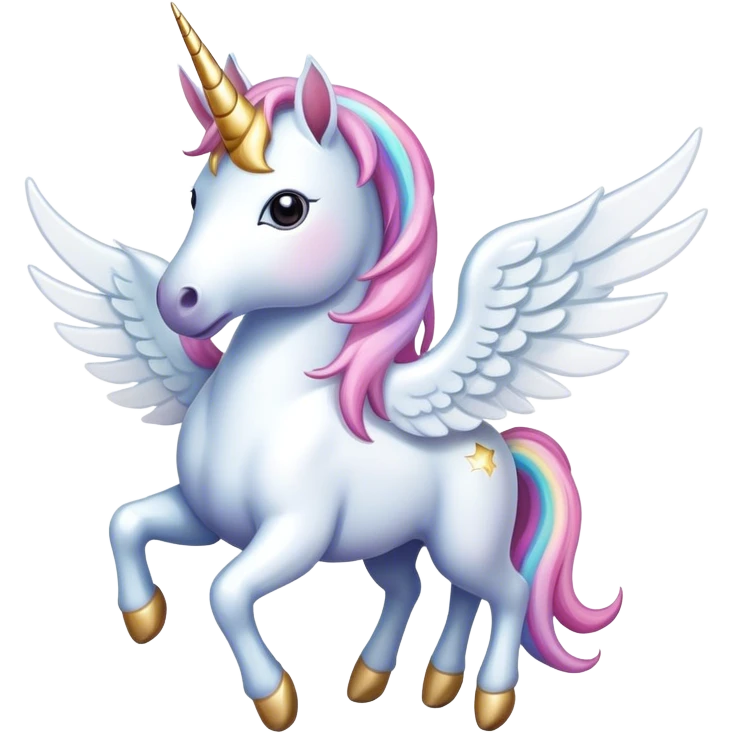 Unicorn with wings emoji