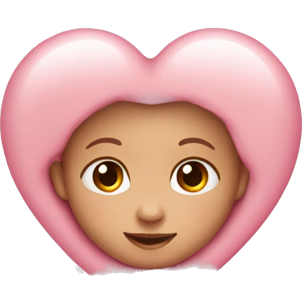 Baby pink heart emoji