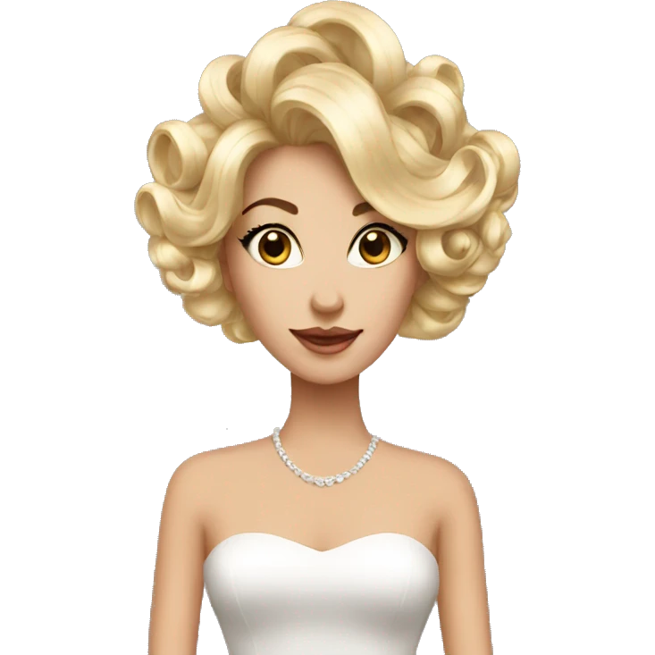 Glamorous hair elegant emoji