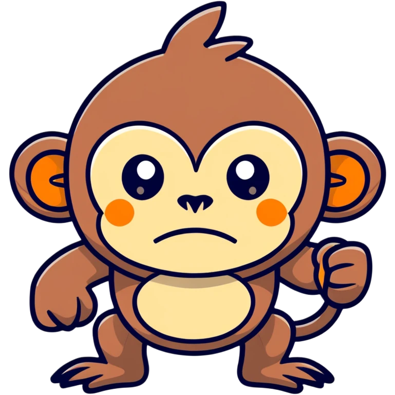 Monkey very angry emoji