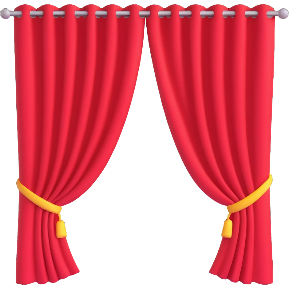 curtain plain emoji
