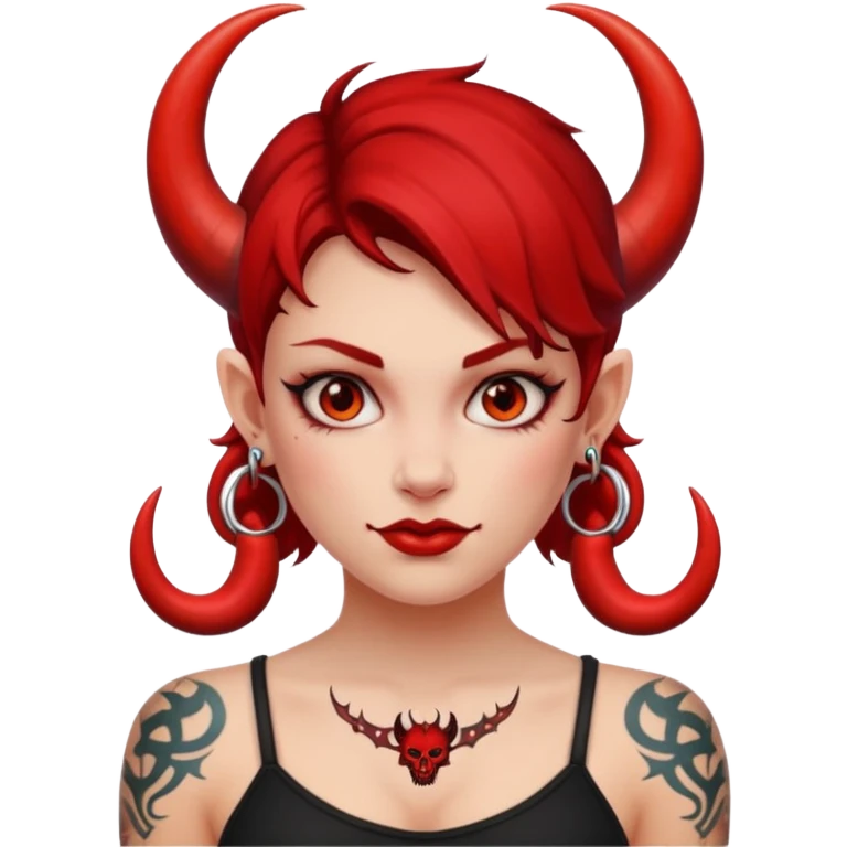 tattoes dgirl devil emoji