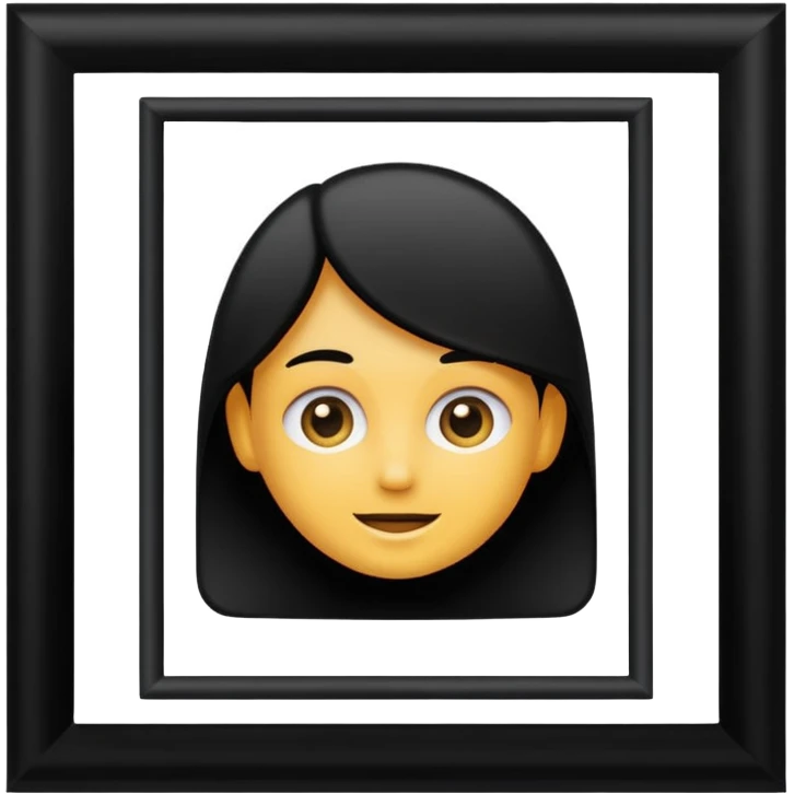 Black photo frame emoji