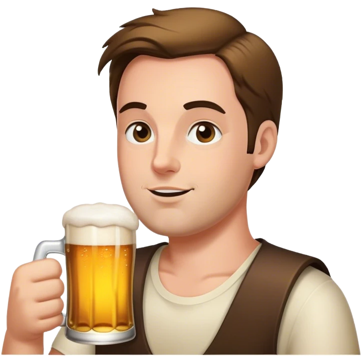 Palmer drinking beer emoji