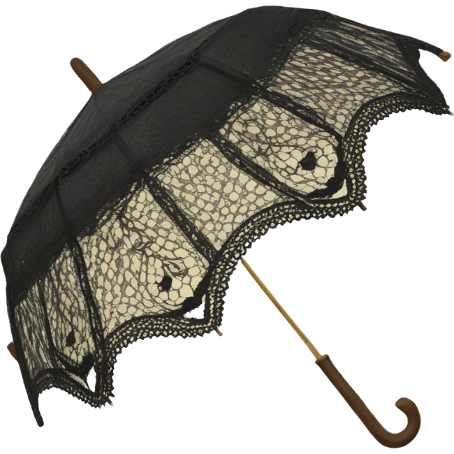 vintage lace umbrella emoji