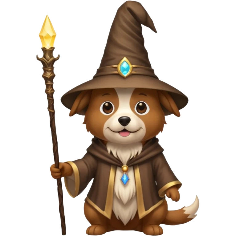 Dog wizard emoji