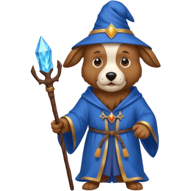 Dog wizard emoji