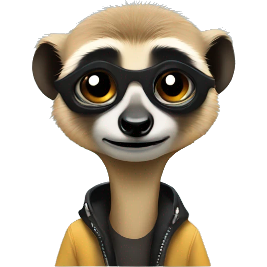 Emo style  meerkat emoji