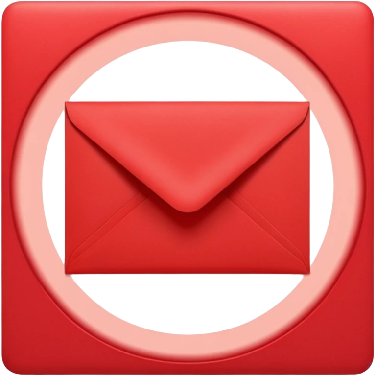 red greeting card with envelope emoji