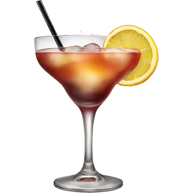 cocktail with luxe emoji