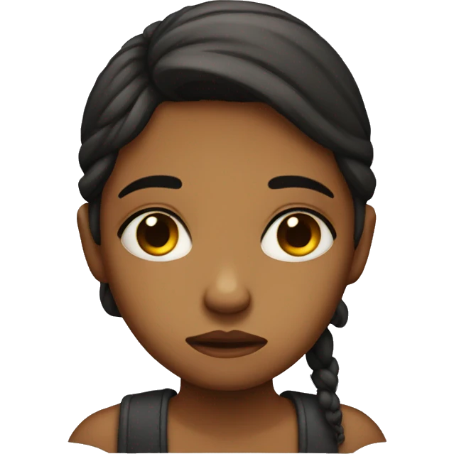 sad girl emoji