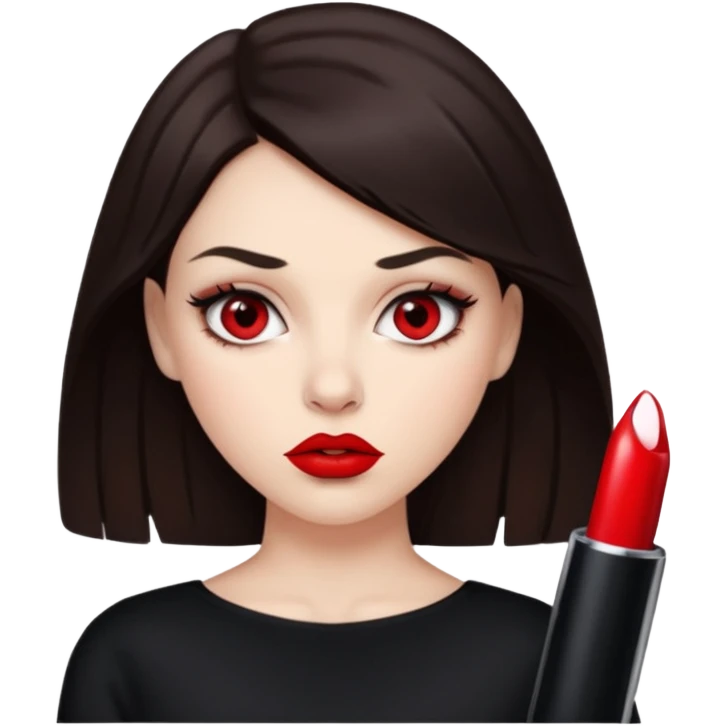 Treacherous brunette woman  emoji