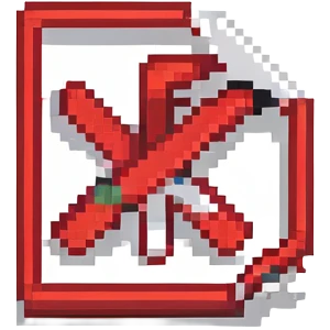 Red prohibition symbol, no entry sign with slash emoji