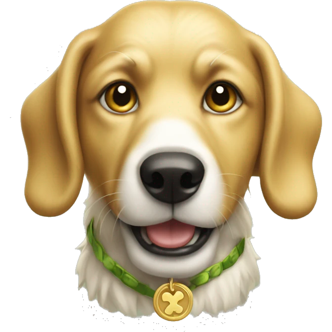 Create a golden Irish dog emoji
