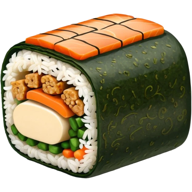 tofu kimbap single piece emoji