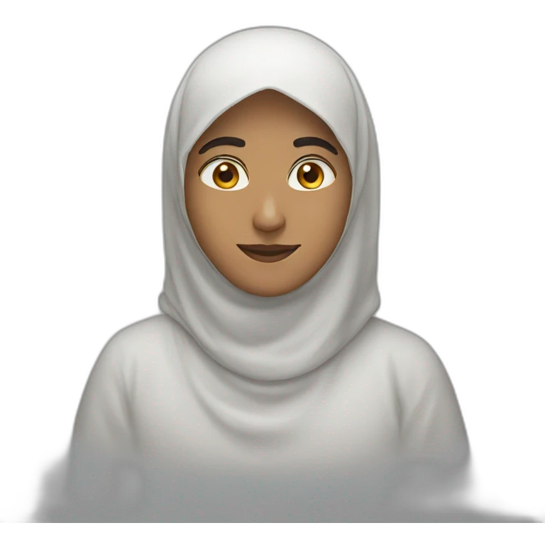Muslim without face emoji