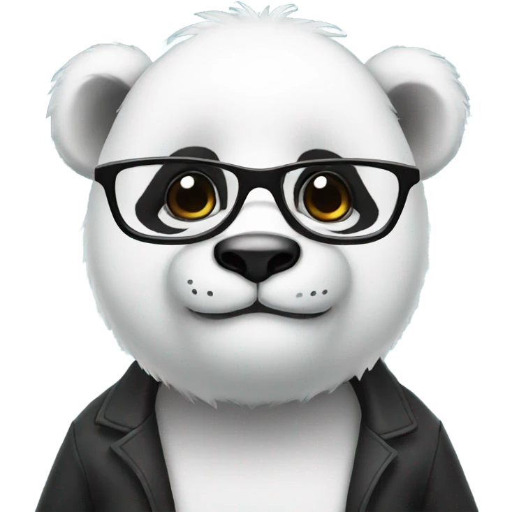 Panda with glasses  emoji
