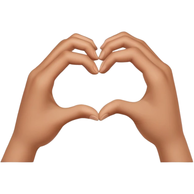 Heart hands emoji