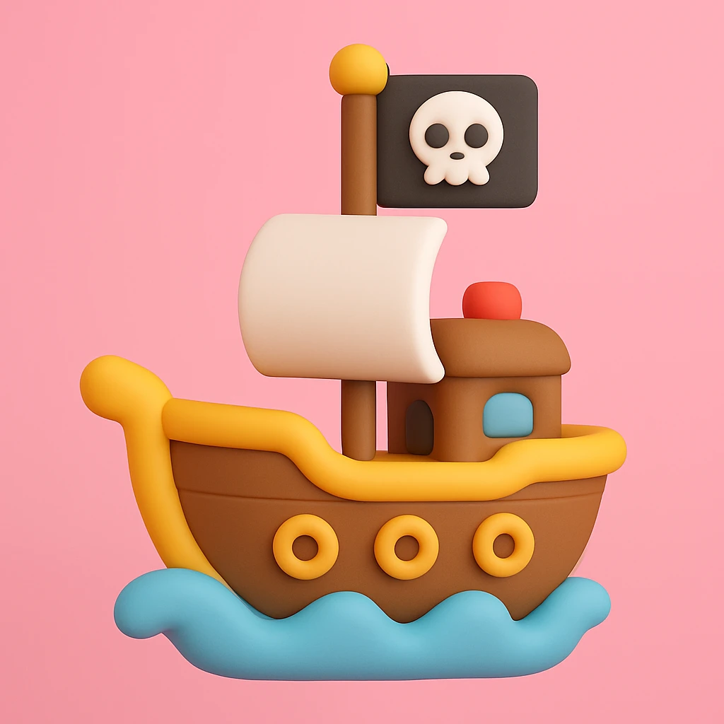 pirate ship emoji