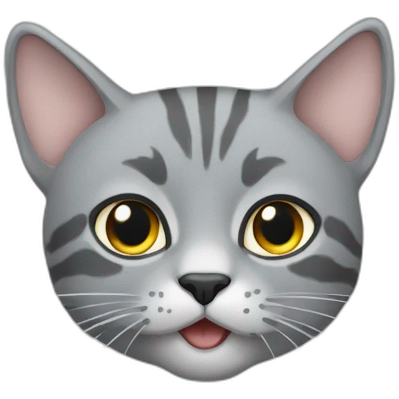 Grey main cooke cat emoji