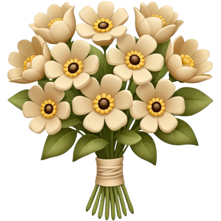 букет цветов beige emoji