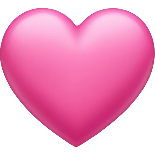 Pink love heart  emoji