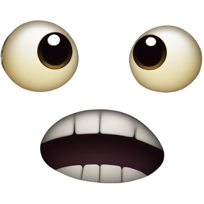 Black smile emoji