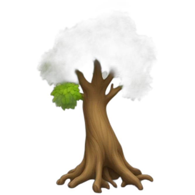 tree with two legs walking emoji