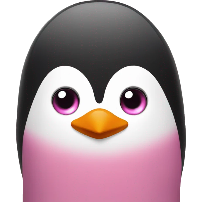 penguin pink emoji