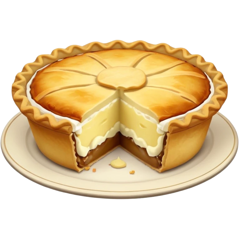 pie with mashed potato emoji