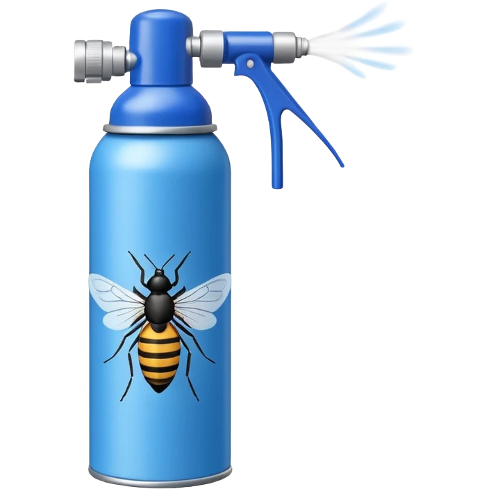 Emoji de OFF o repelente contra insectos en formato aerosol como un desodorane emoji