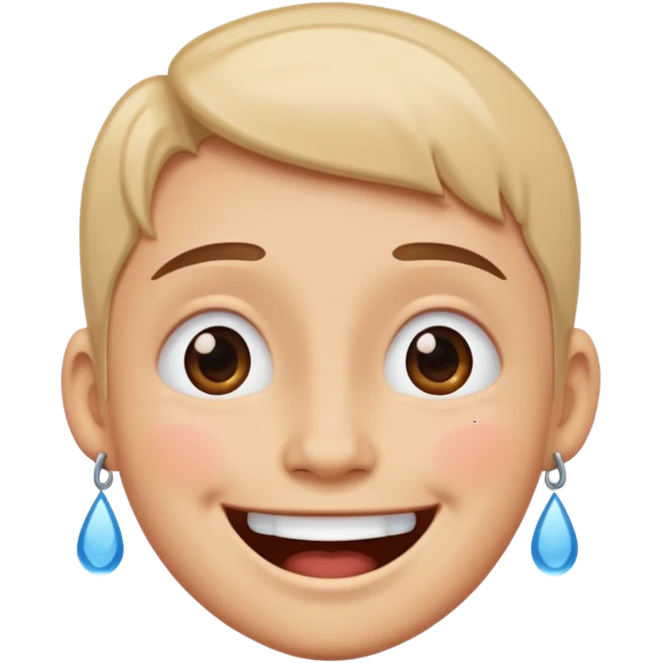 Smile with tears emoji