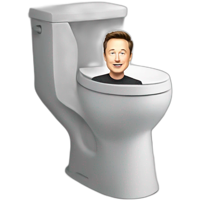 Elon musk au toilet emoji