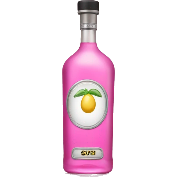 pink vodka bottle emoji