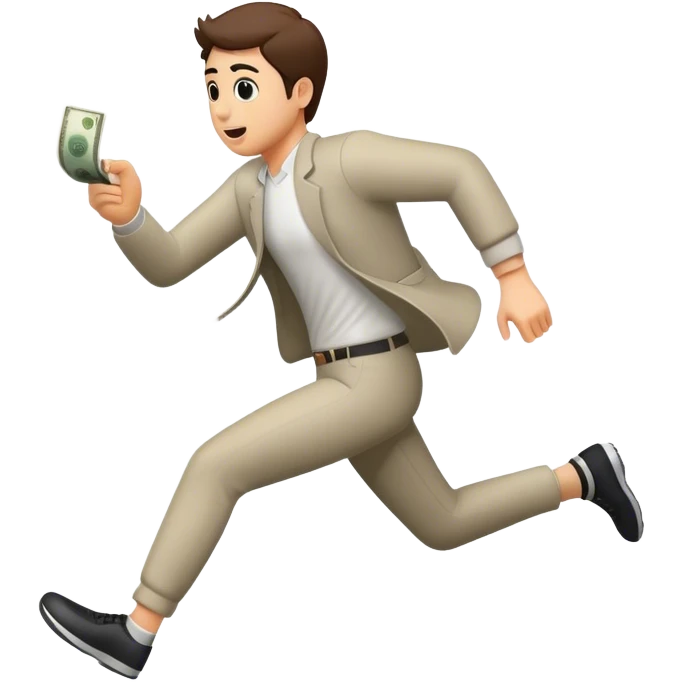 running away with money  emoji