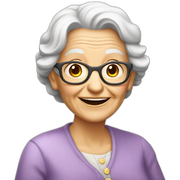 old-lady-happy-half-body emoji