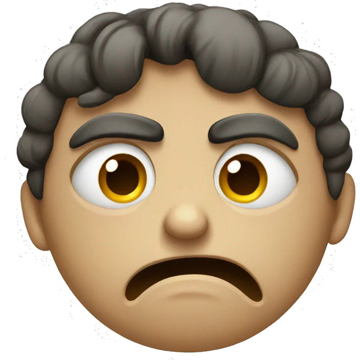 sad angry face emoji