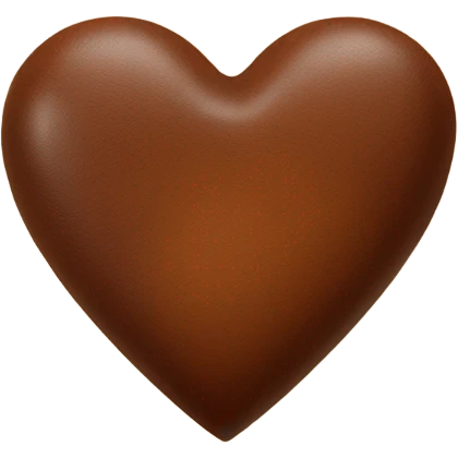 brown leather heart  emoji