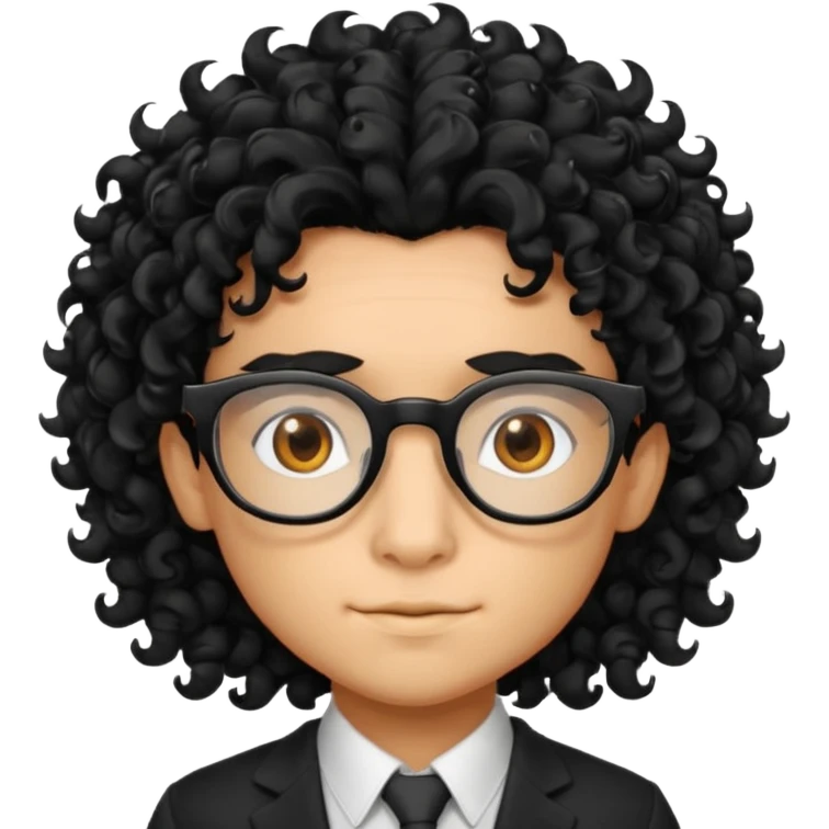 Un dragón con LENTES negros CABELLO COLOCHO Y CON FLOW  emoji