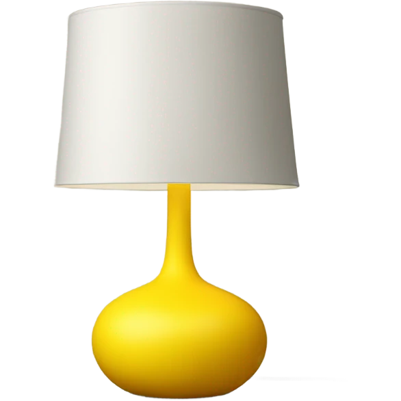 Yellow lamp emoji