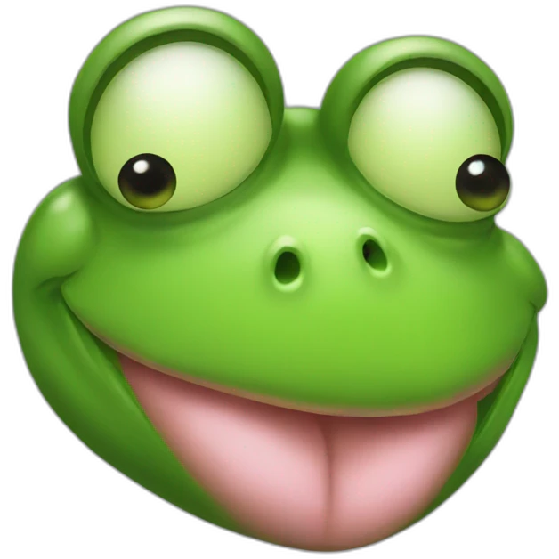 Frog kiss emoji