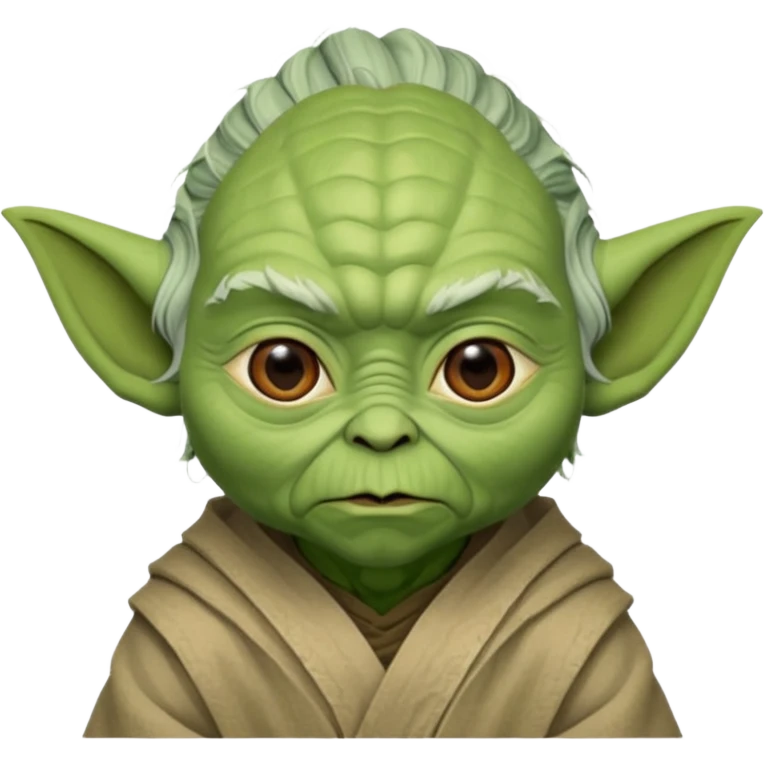 A 6 7 yoda Star Wars emoji