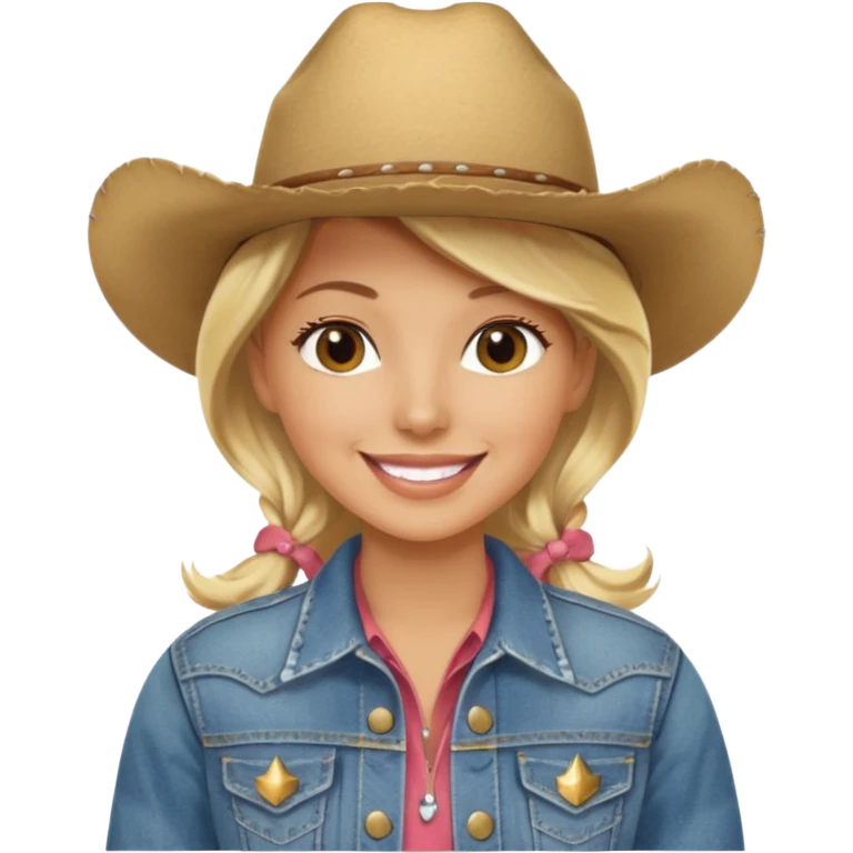 Coastal cowgirl emoji