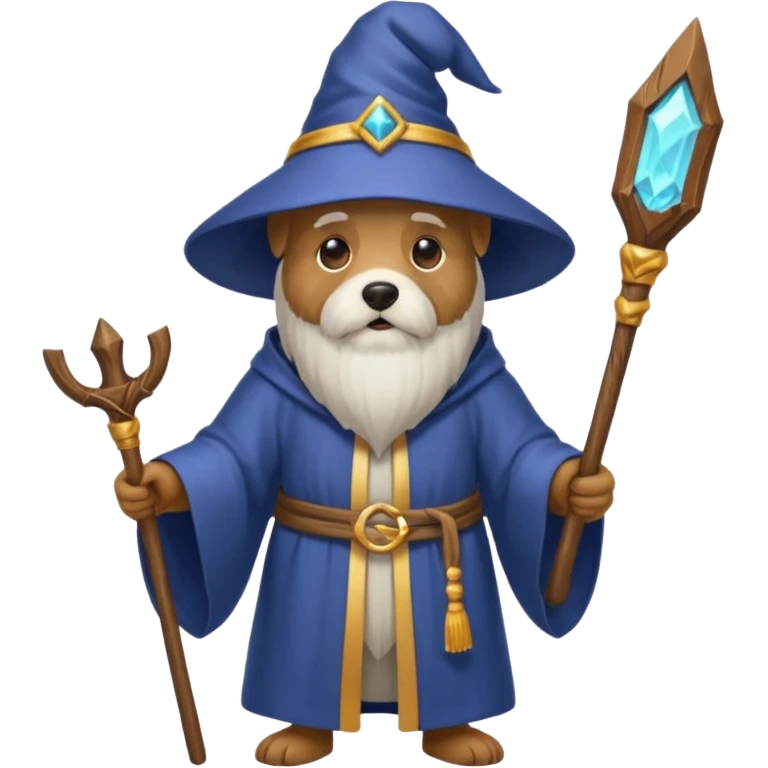 Dog wizard emoji