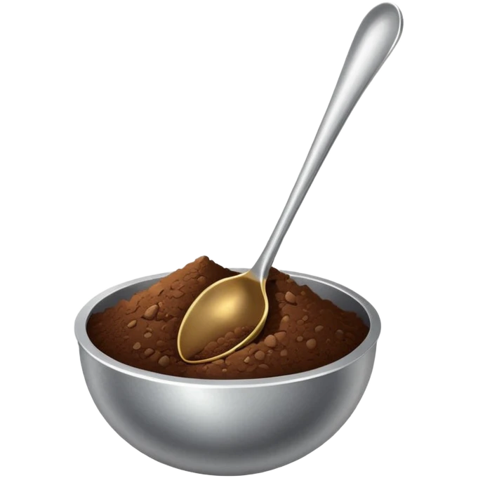 Spoon digging soil emoji