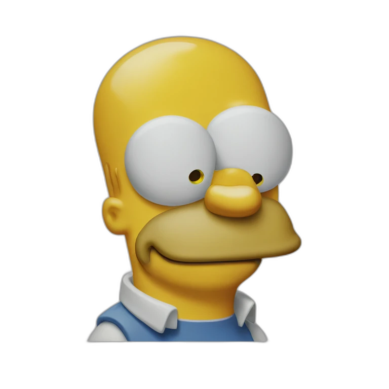 Homer simpson qui sourit emoji