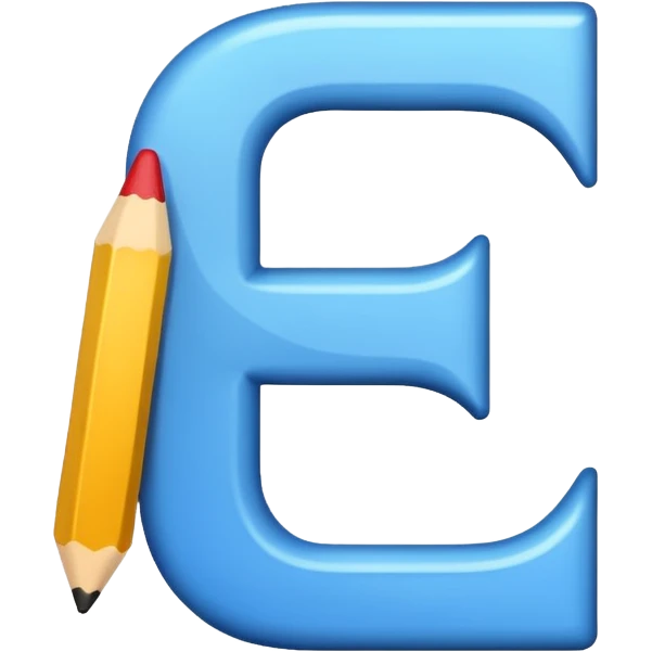 the letters EF on a yellow background emoji