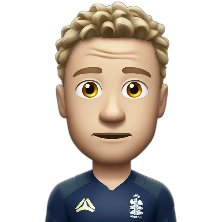 Worried jos buttler in england jersey emoji